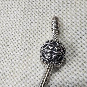Intricate Silver Charm Bead